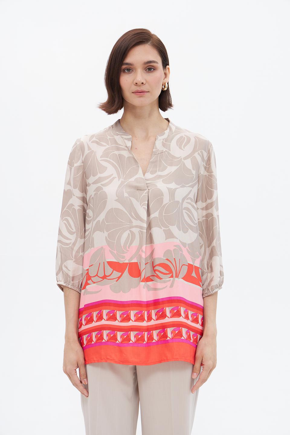 Блузка Betty Barclay с принтом бежевый
