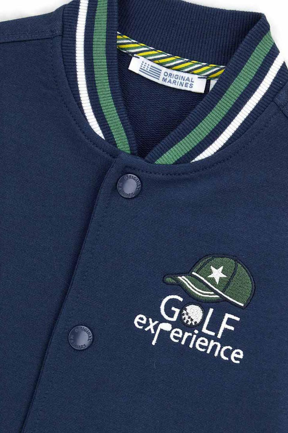 Толстовка Original Marines синяя с вышивкой