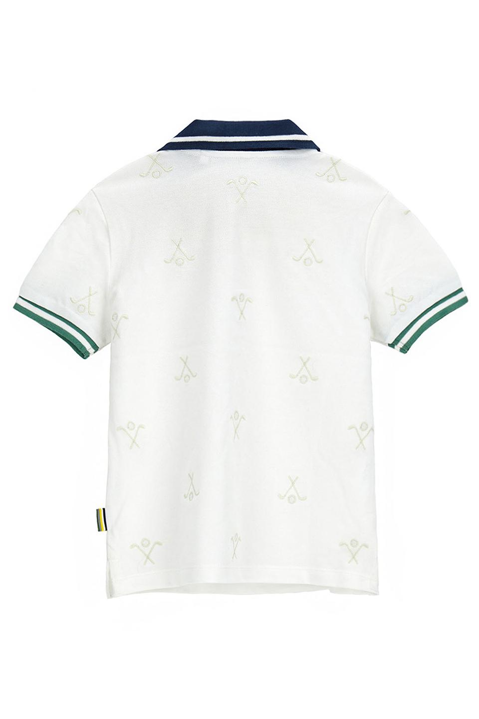 Поло Original Marines с вышивкой молочный