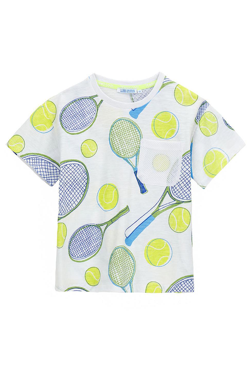 Футболка Original Marines теннисный принт белый
