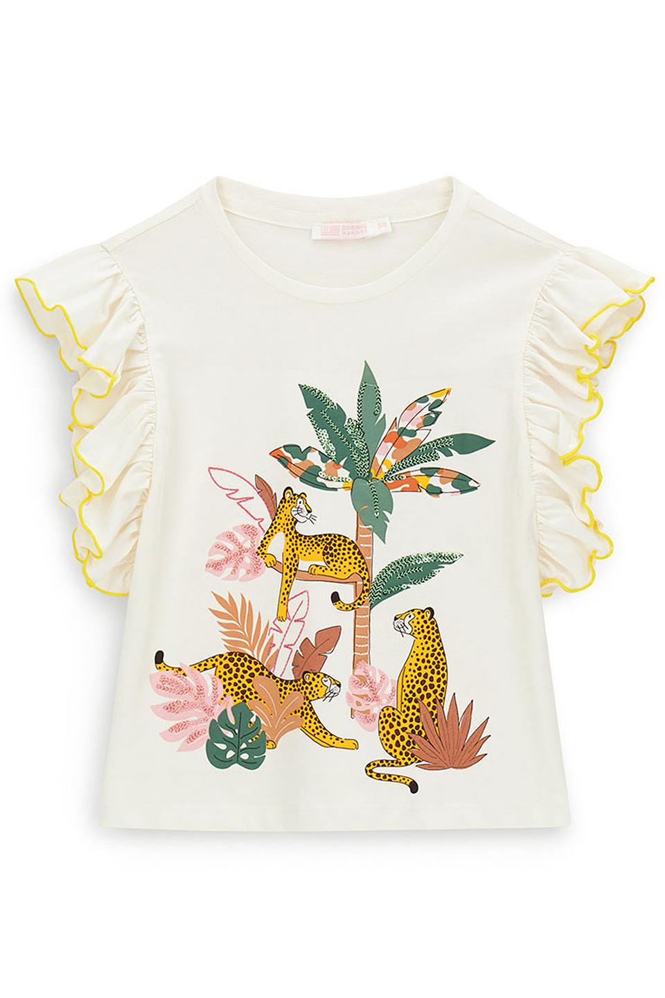 Футболка Original Marines дев. с леопардовым принтом