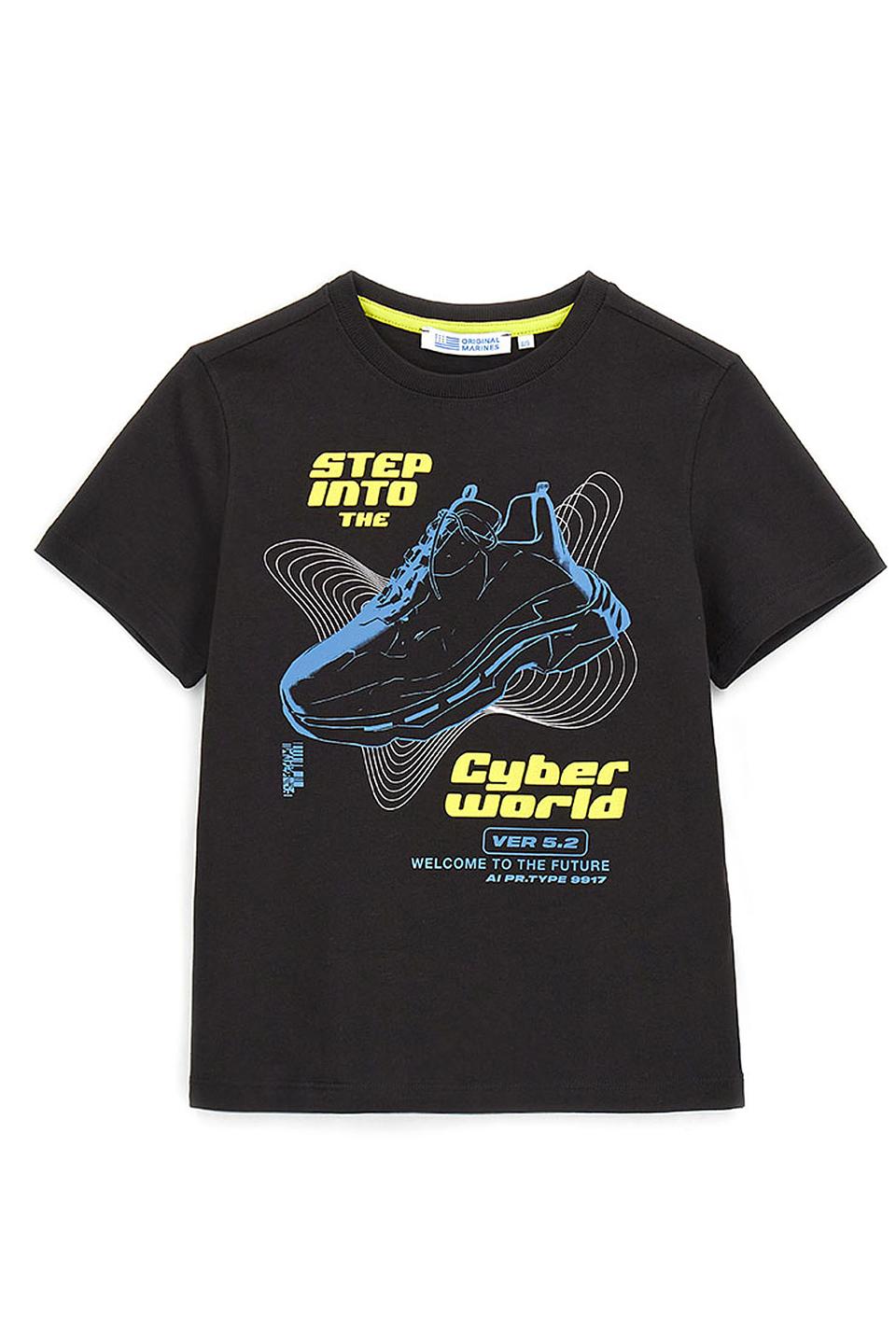 Футболка Original Marines чёрная с принтом