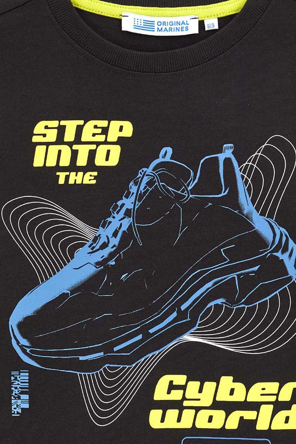 Футболка Original Marines чёрная с принтом