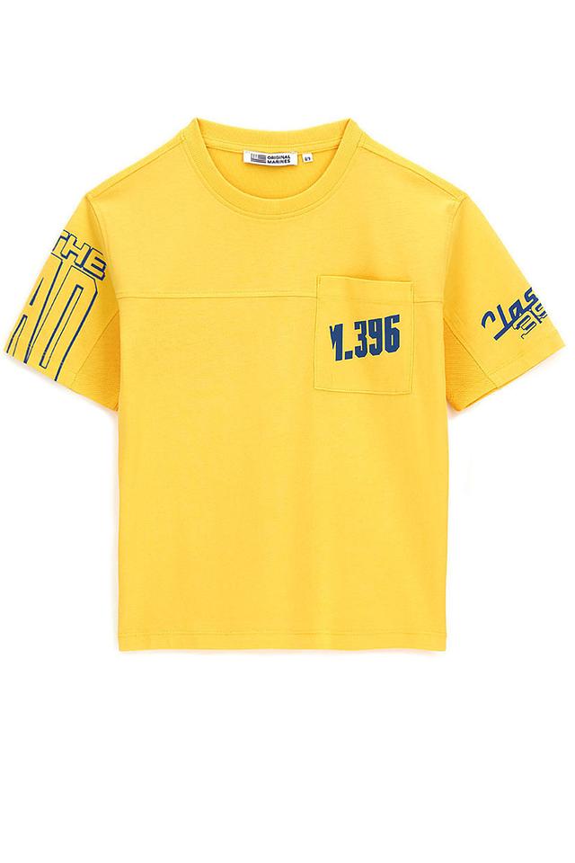 Футболка Original Marines жёлтая с принтом