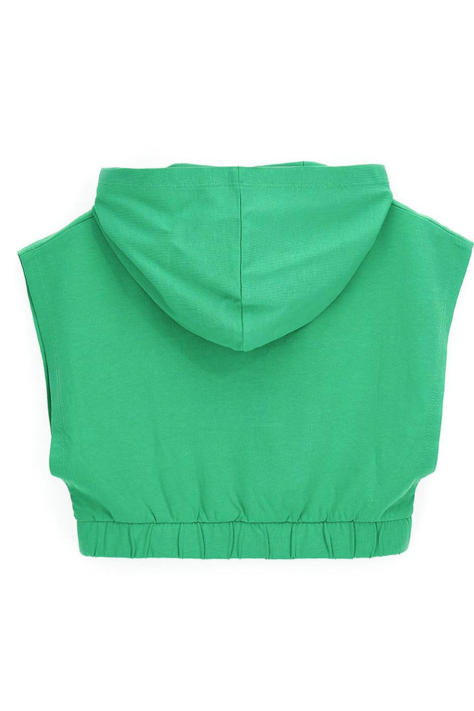 Футболка Original Marines дев. зеленая с капюшоном