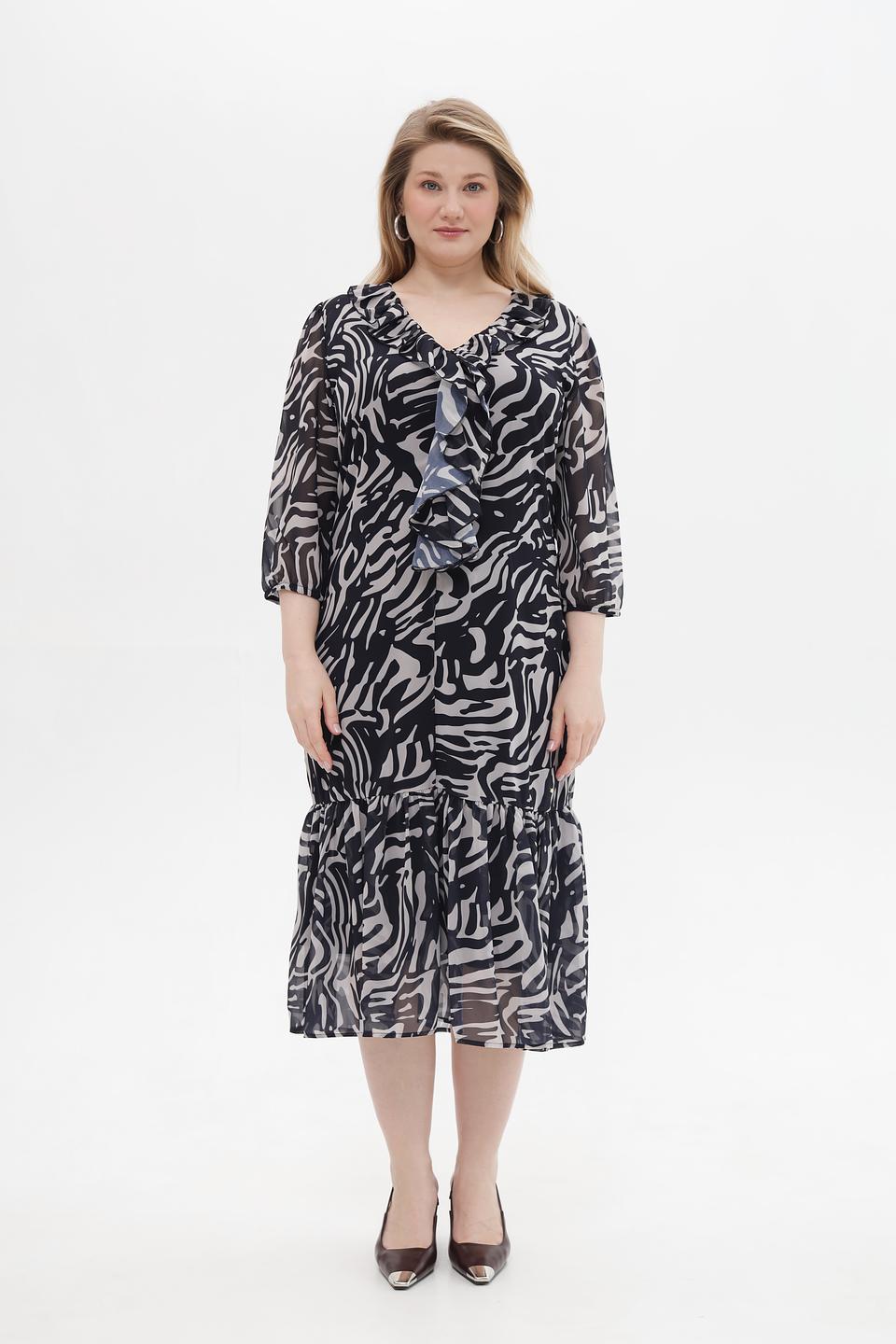 Платье Betty and Co принт зебра