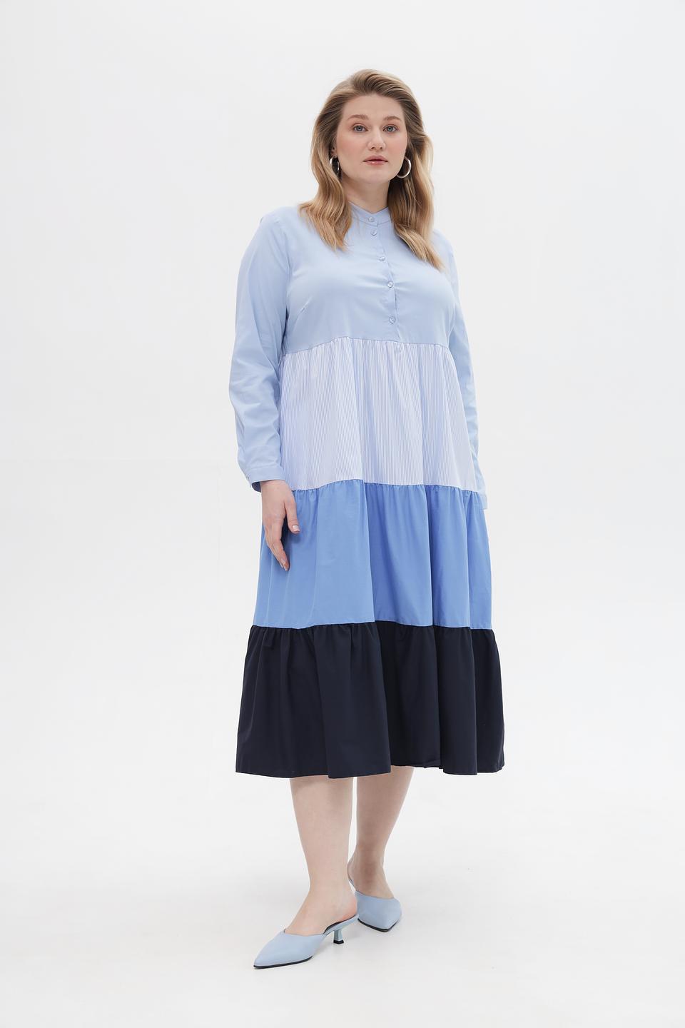 Платье Tuzzi многослойное голубое