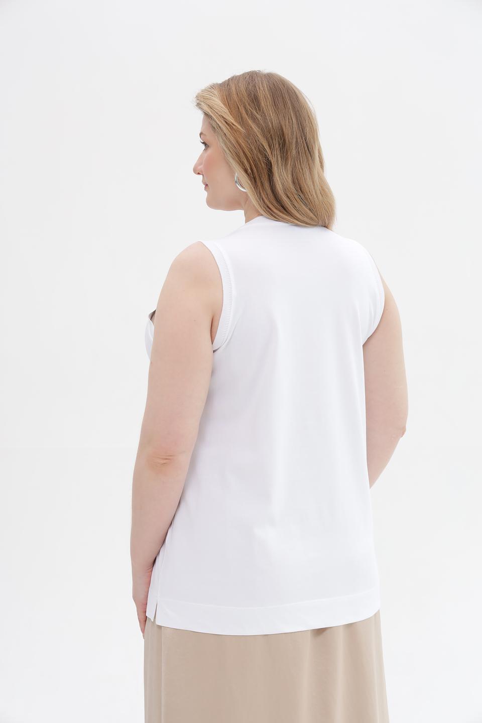 Топ Margittes базовый белый