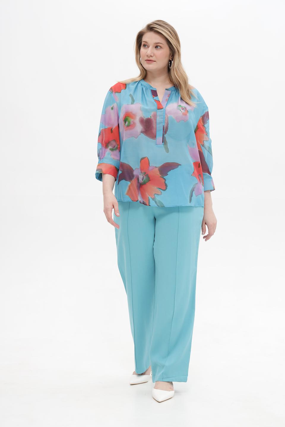 Брюки Lebek прямого кроя мятные