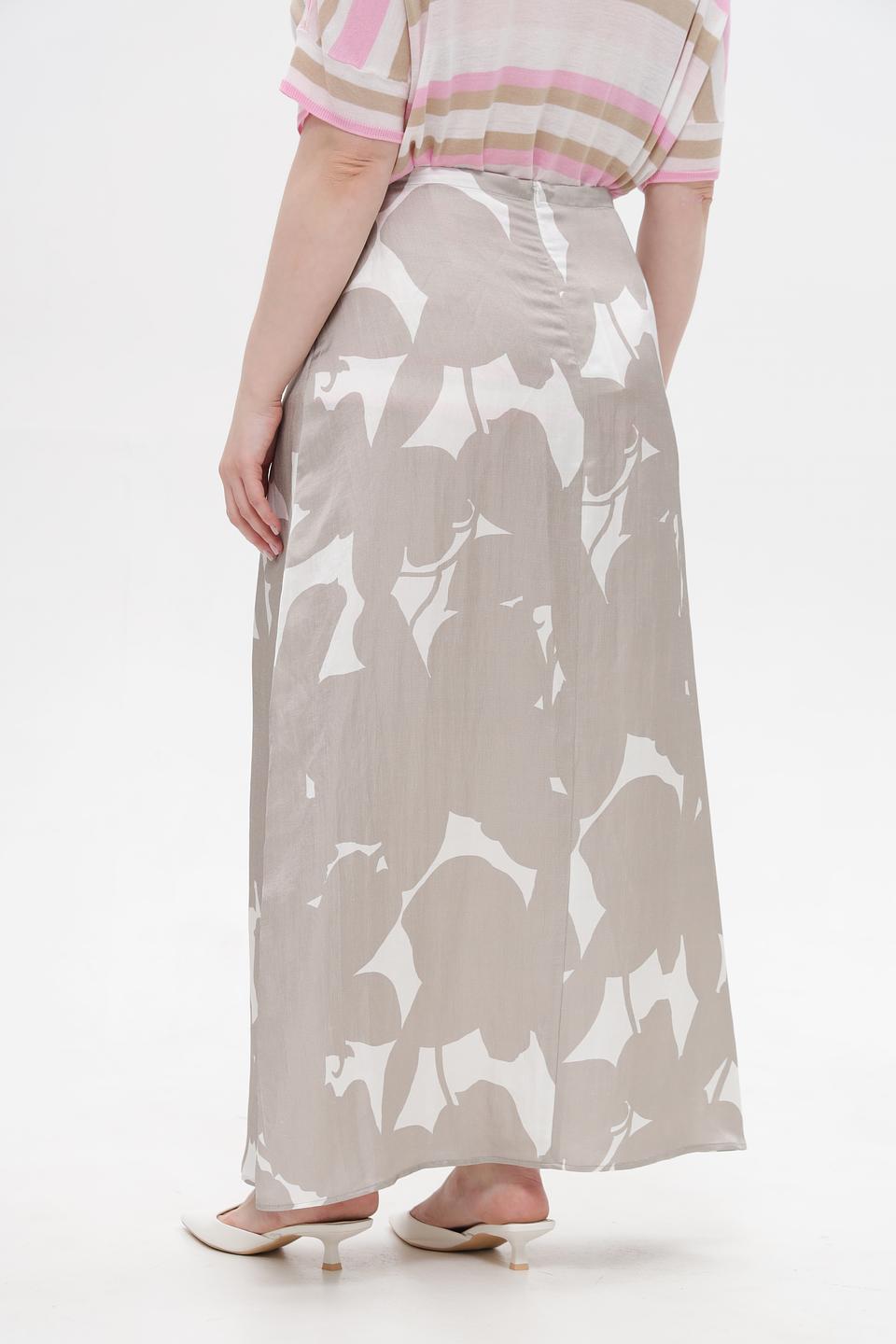 Юбка Cinque с принтом бежевая