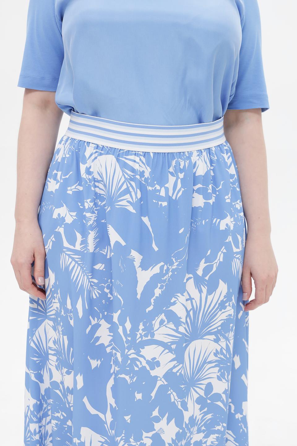 Юбка Frapp с принтом голубая