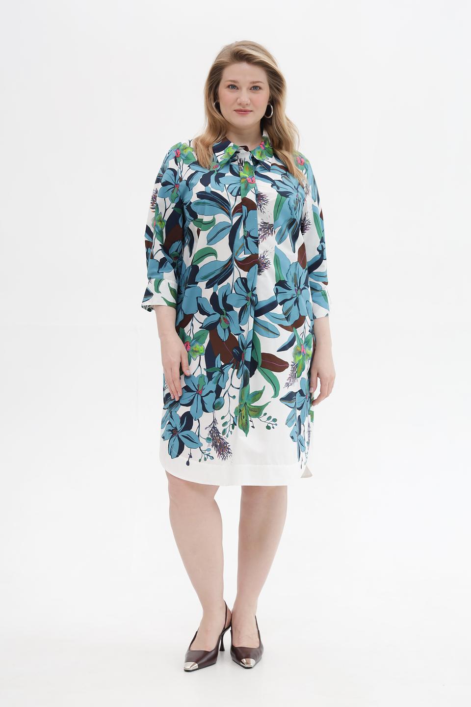Платье рубашка Luisa Cerano с цветочным принтом