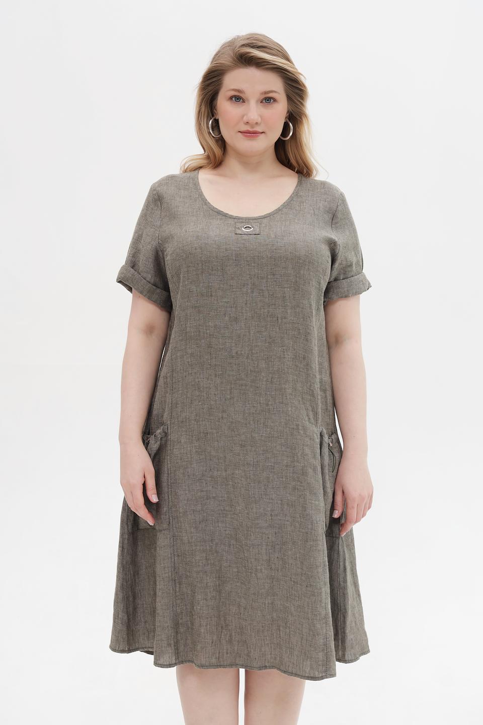 Платье Doris Streich лен серое