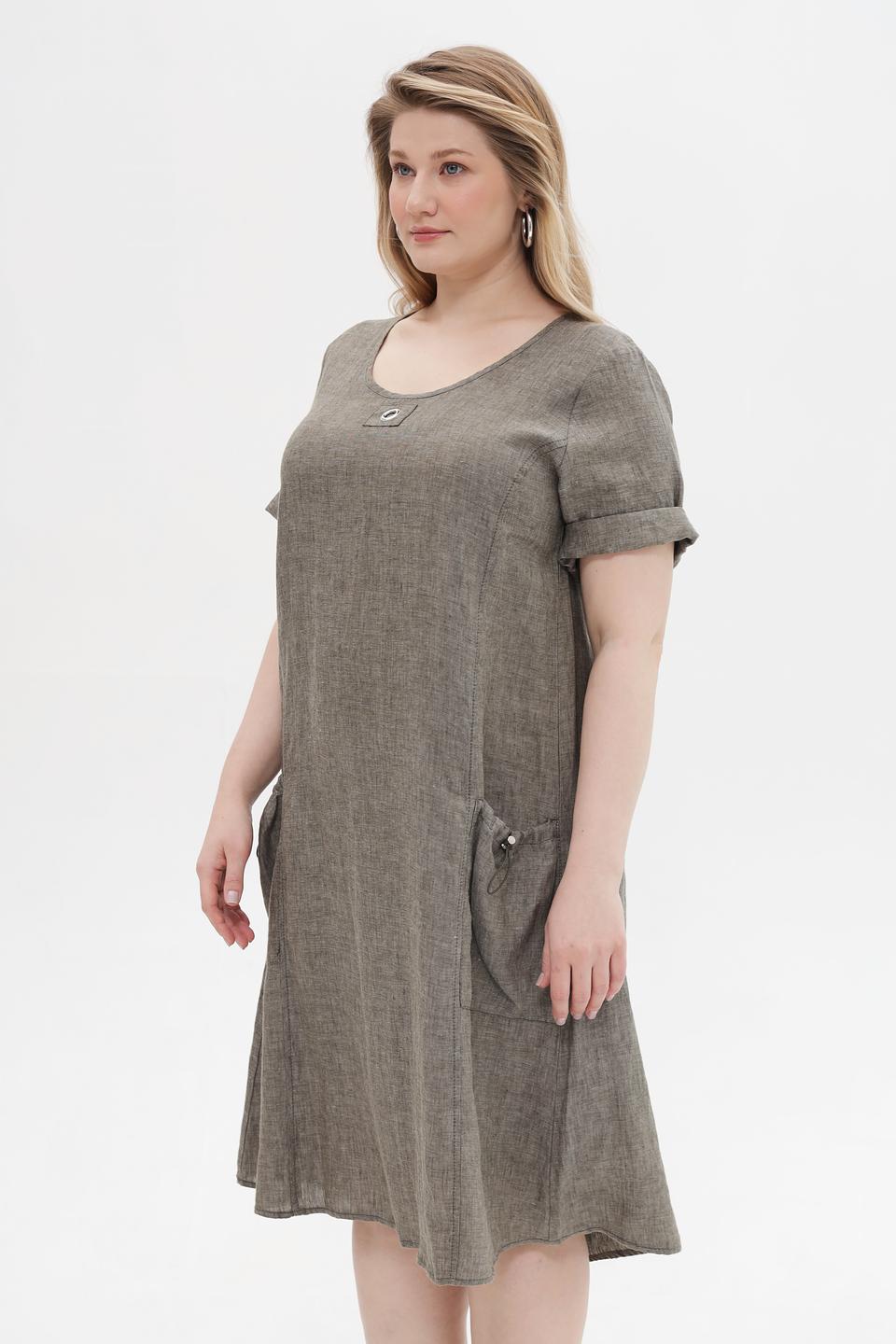 Платье Doris Streich лен серое