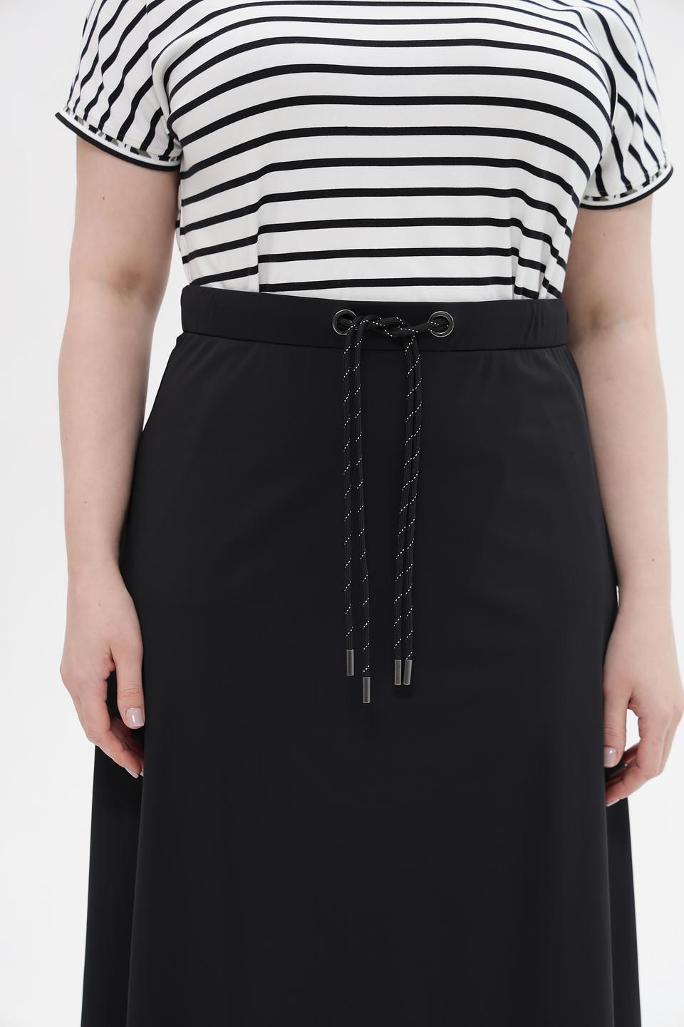 Юбка Frapp чёрная с кулиской