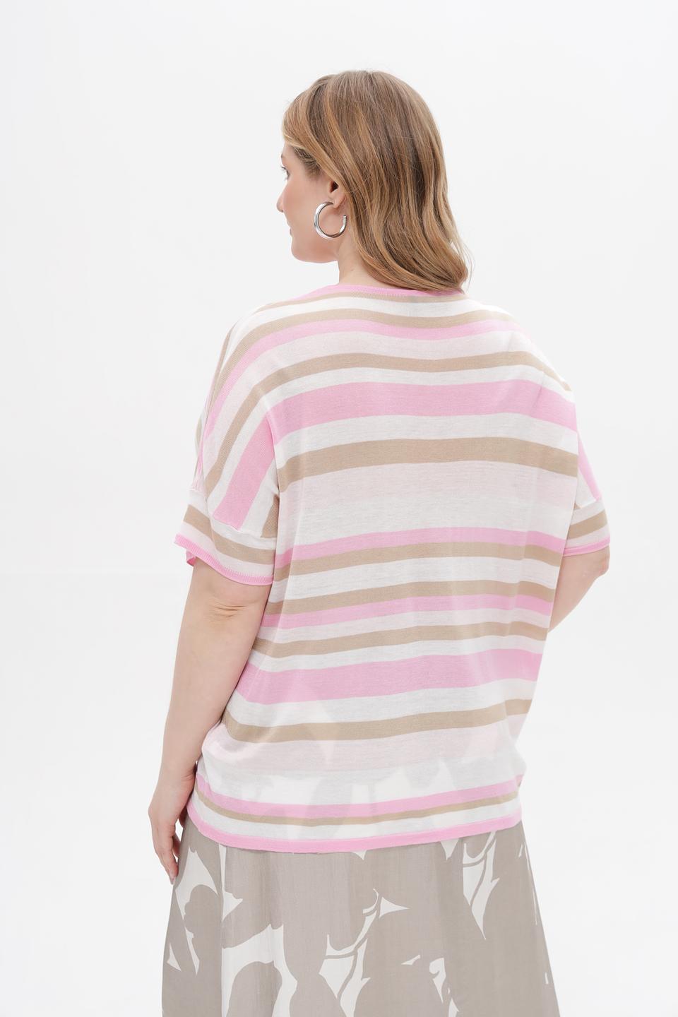 Пуловер Frapp в полоску