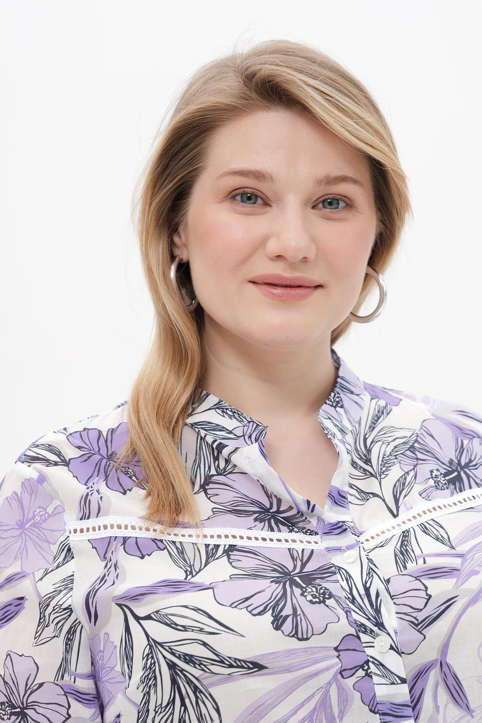 Блузка Frank Walder с цветочным принтом