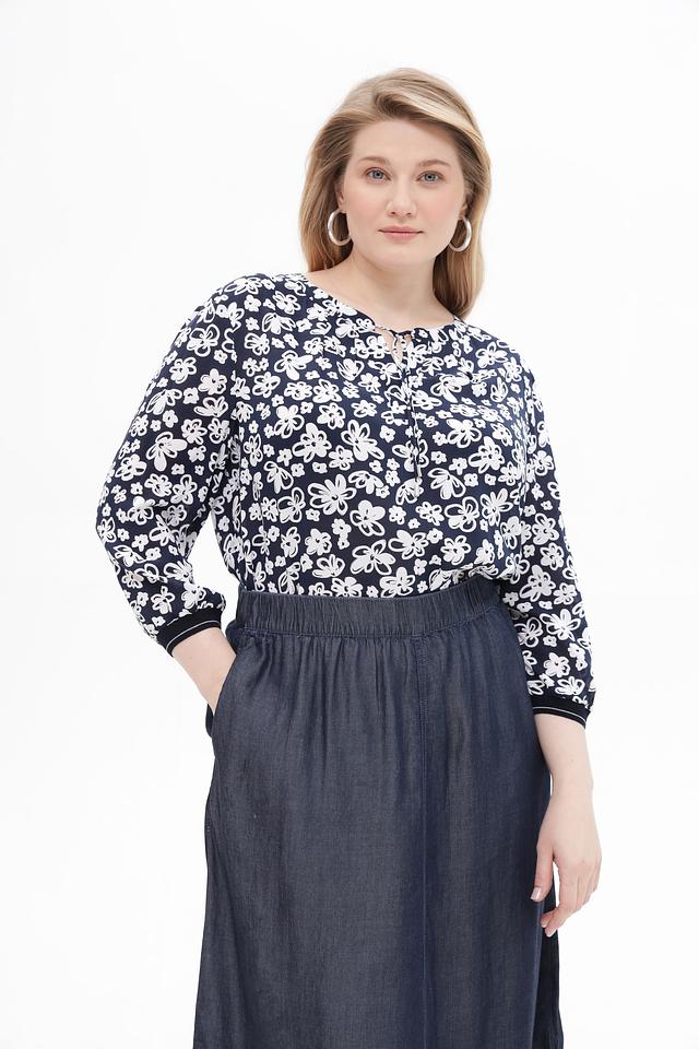 Блуза Rabe collection с цветочным принтом