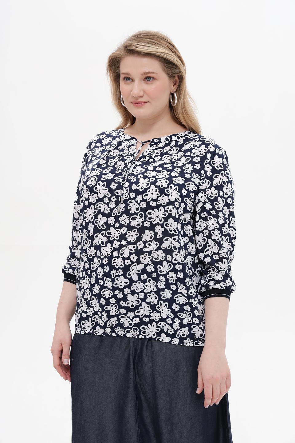 Блуза Rabe collection с цветочным принтом