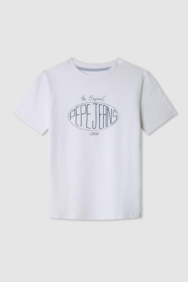 Футболка Pepe Jeans London детская белая