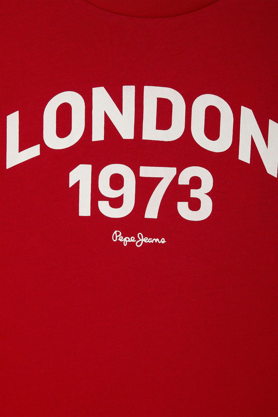 Футболка Pepe Jeans London красная LONDON 1973