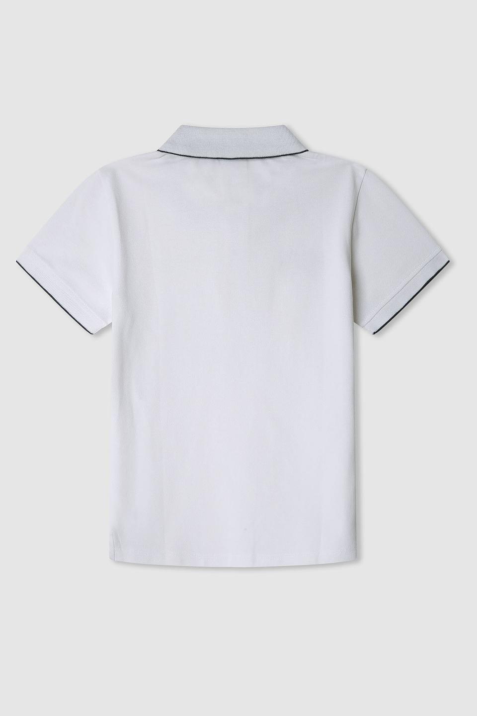 Поло Pepe Jeans London белый с флагом