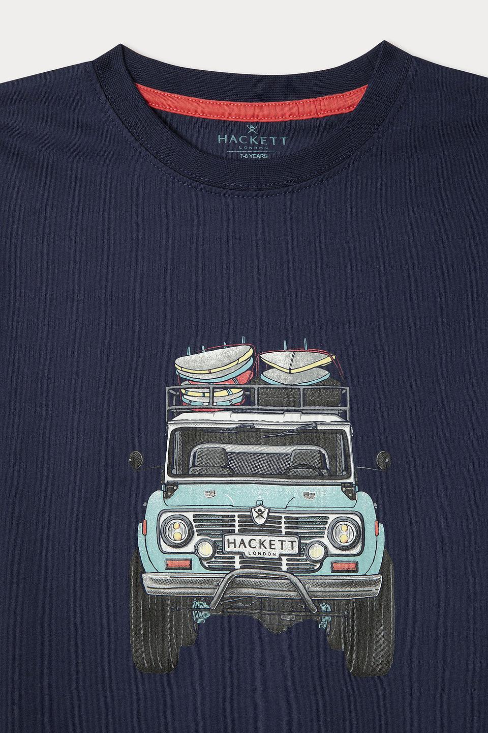 Футболка Hackett London с принтом синий