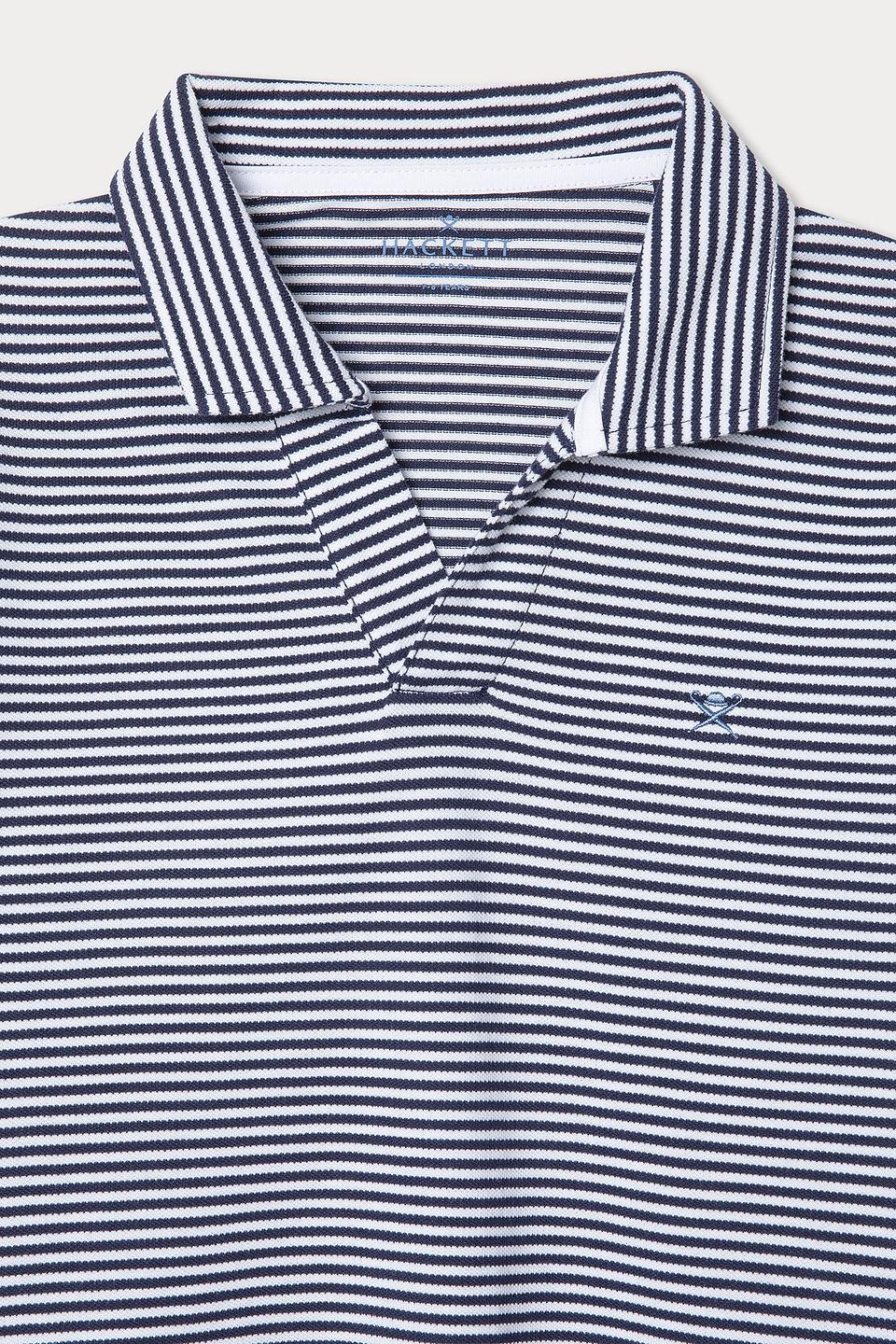 Поло Hackett London в полоску синий