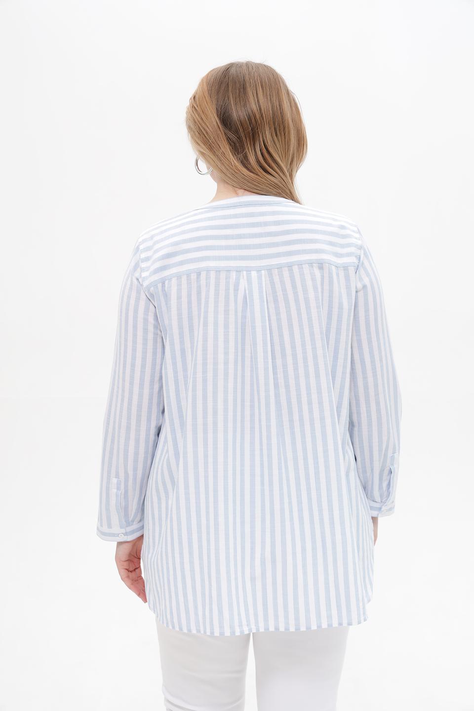 Блуза Via Appia в полоску голубую