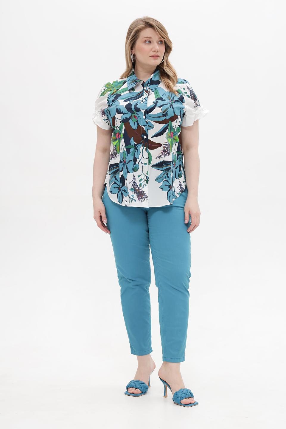 Блуза Luisa Cerano с цветочным принтом