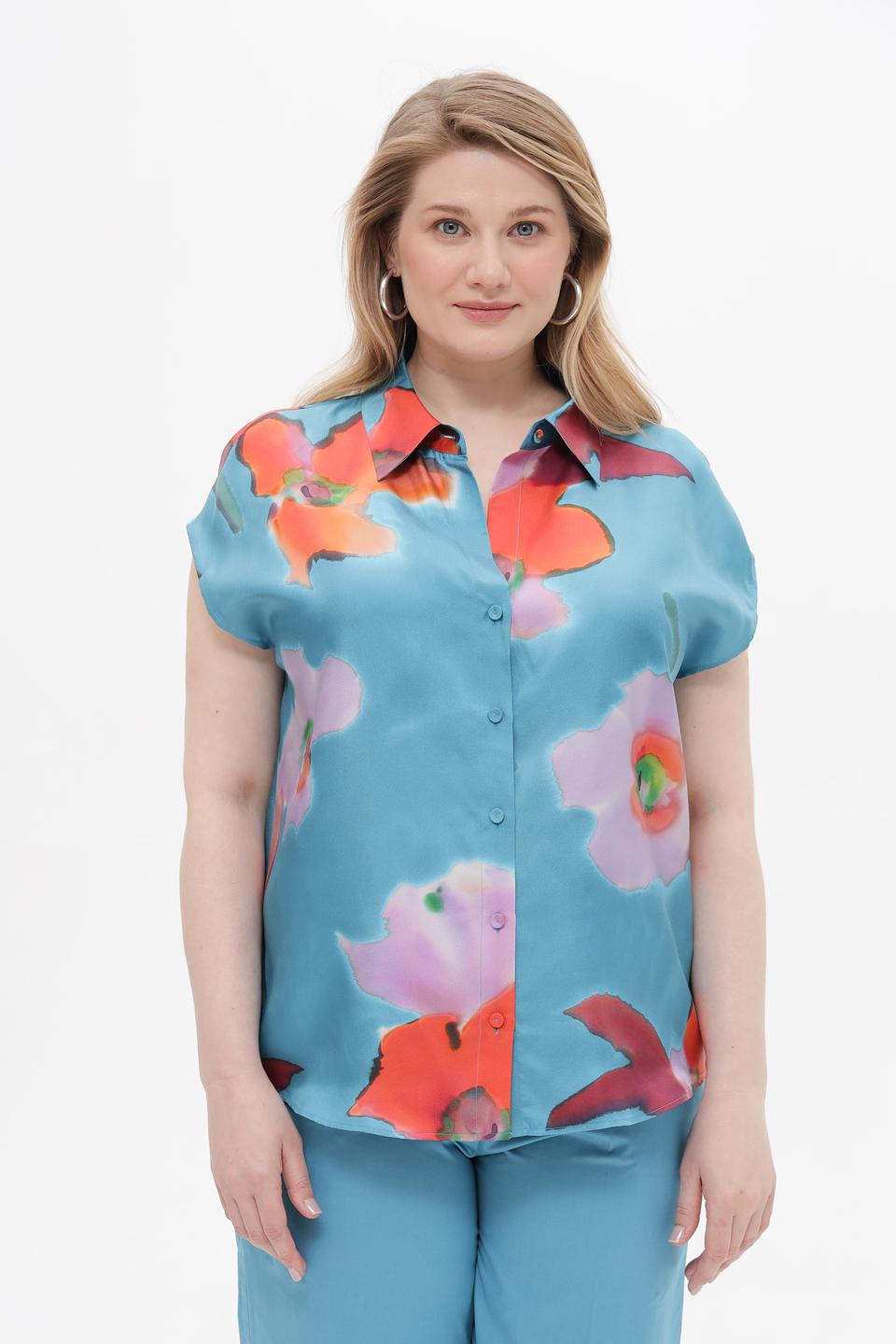 Блуза Luisa Cerano с цветочным принтом