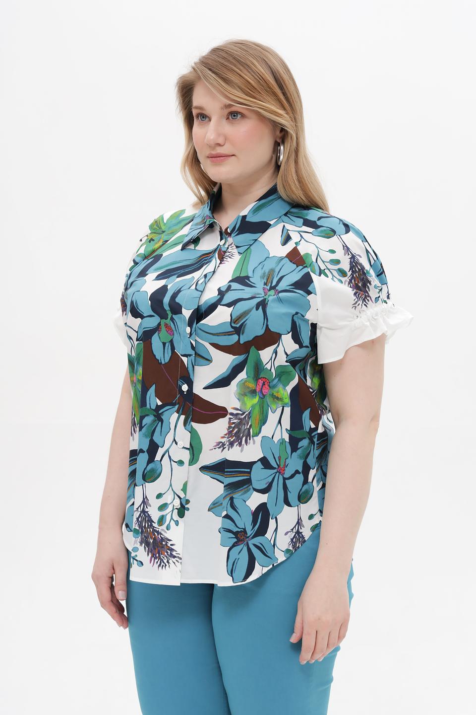 Блуза Luisa Cerano с цветочным принтом