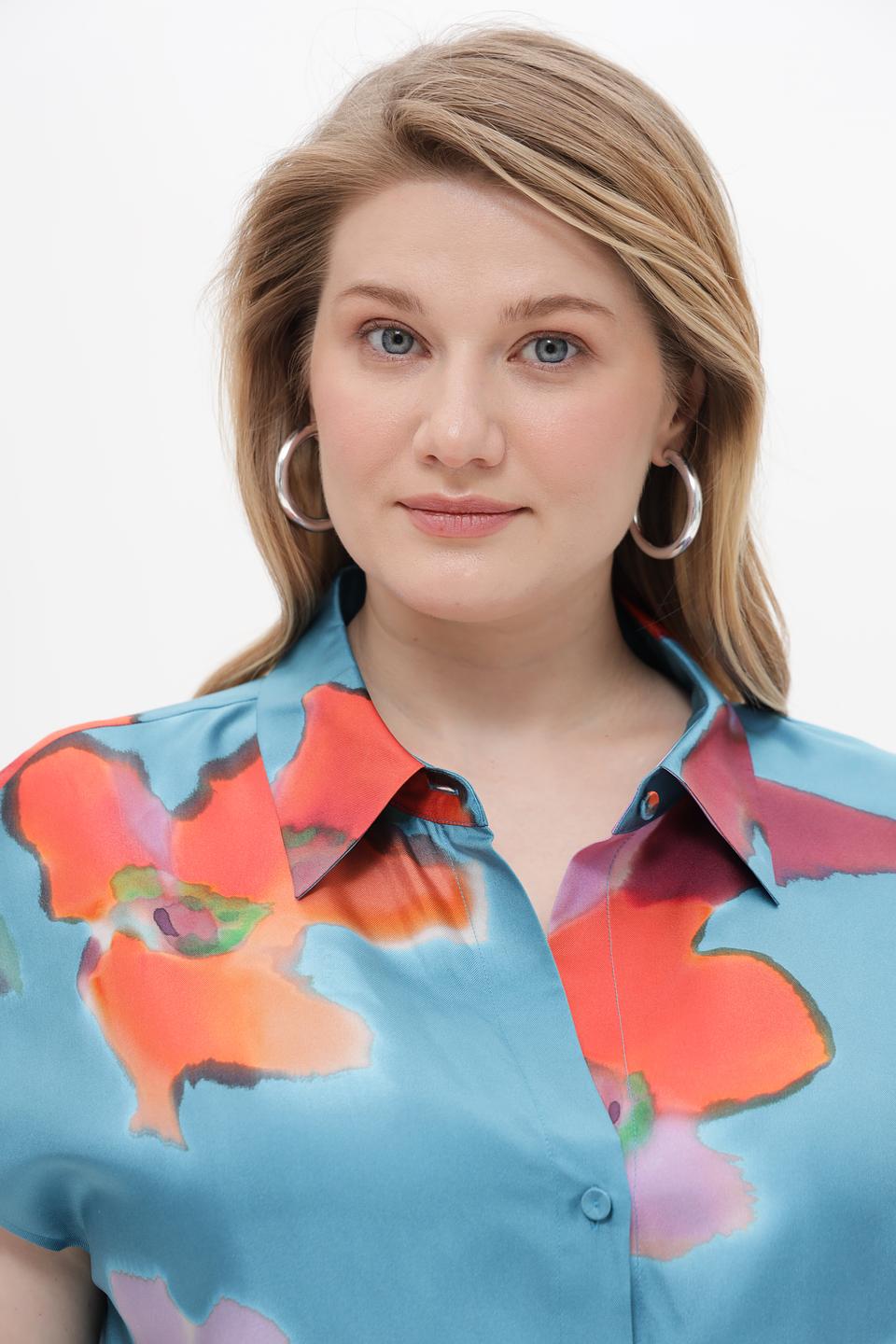 Блуза Luisa Cerano с цветочным принтом