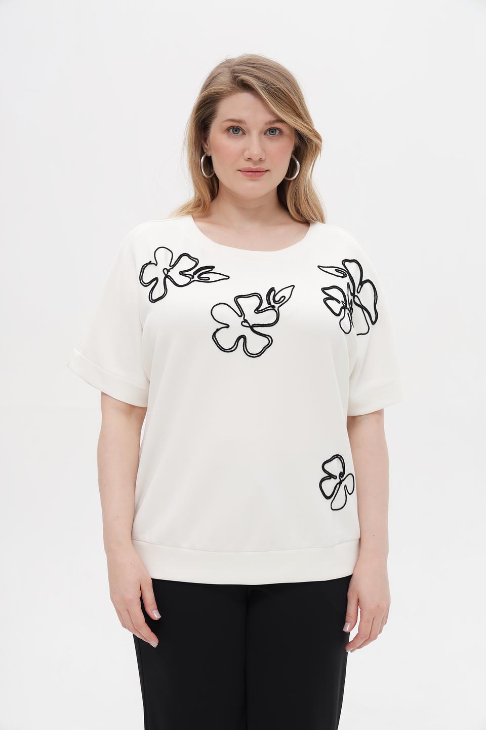 Пуловер Via Appia с цветами