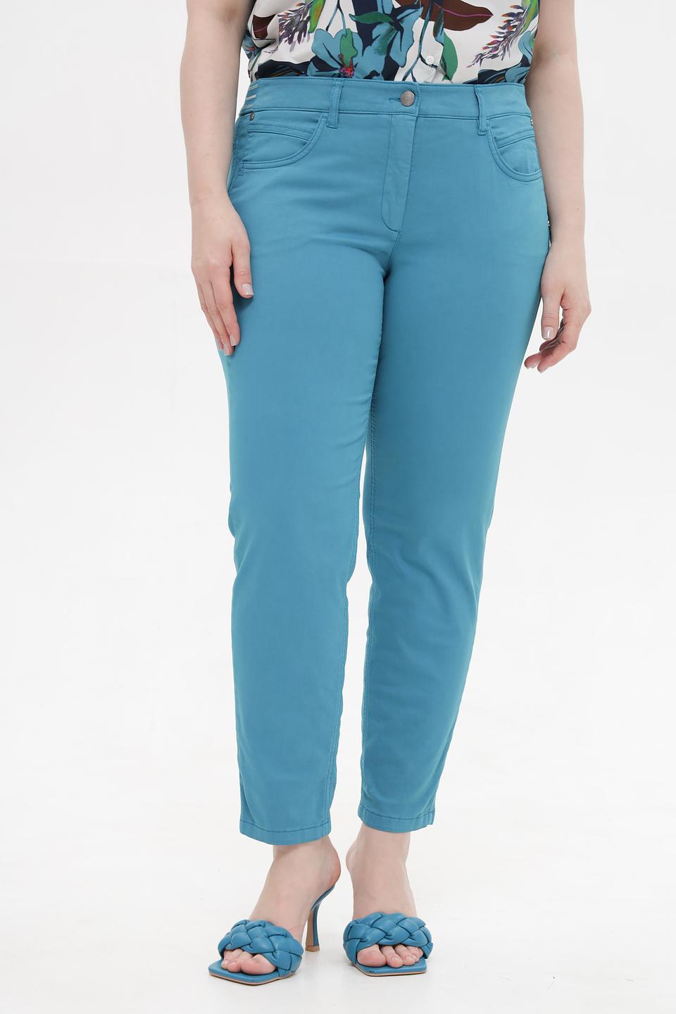 Брюки классические Luisa Cerano бирюзовые