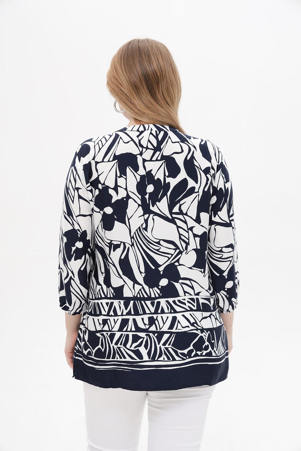 Блуза Lebek с цветочным принтом