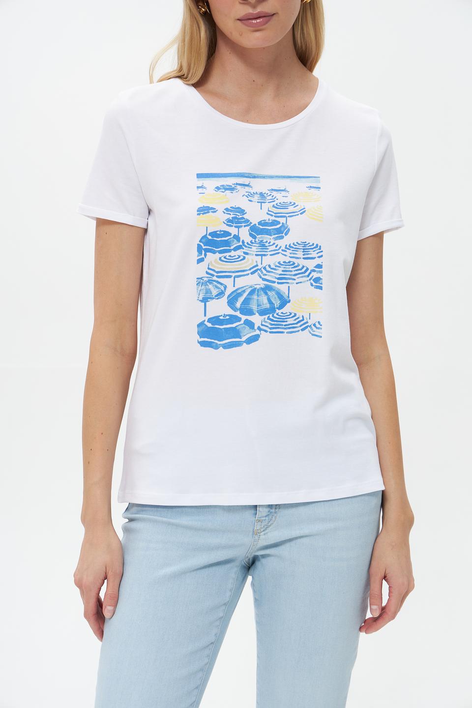 Футболка More and More с принтом зонтиков