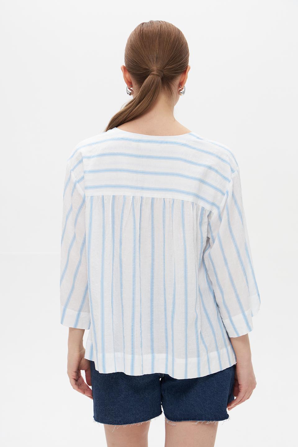Блуза Broadway в полоску голубую