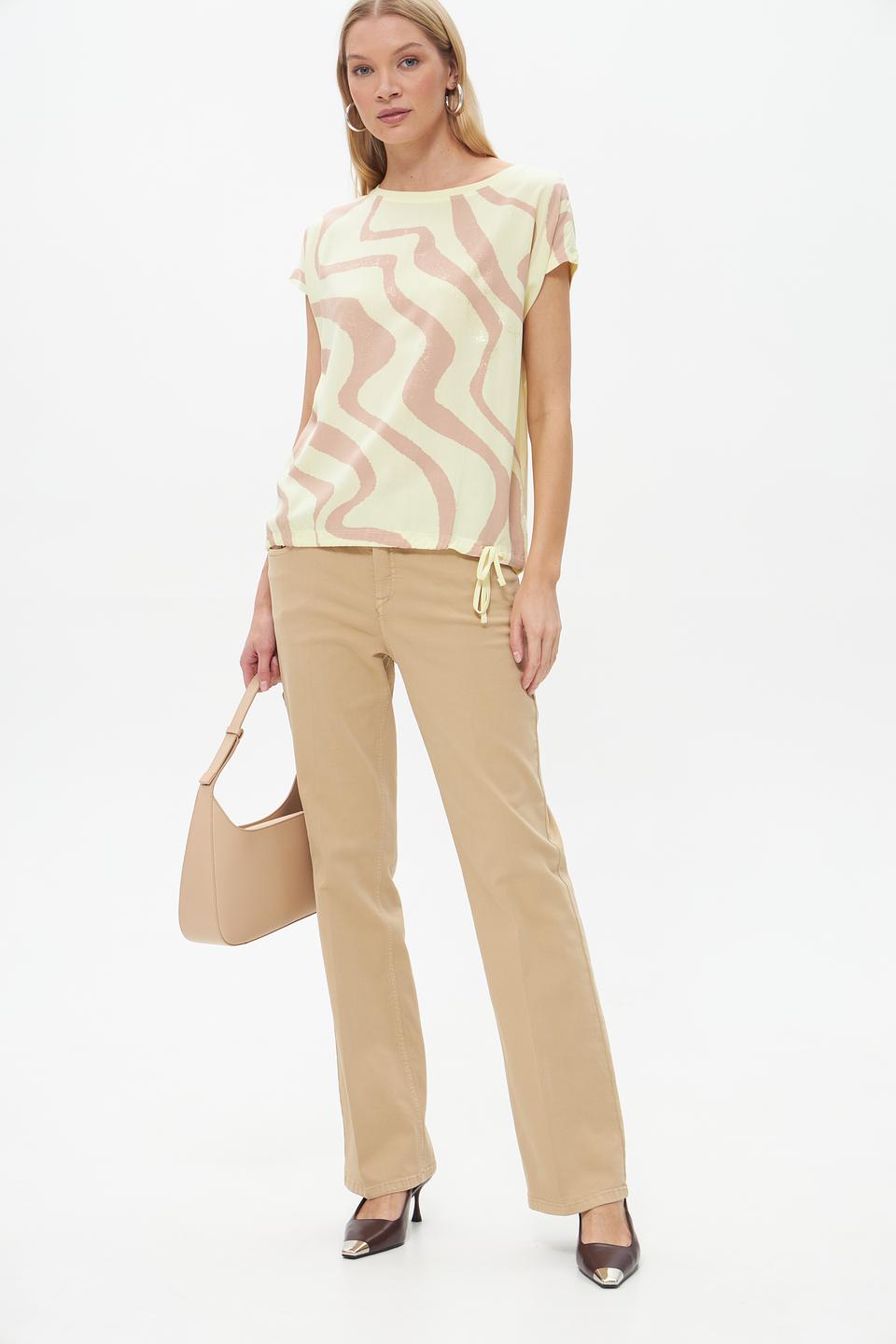 Блуза Betty and Co с волнистым принтом