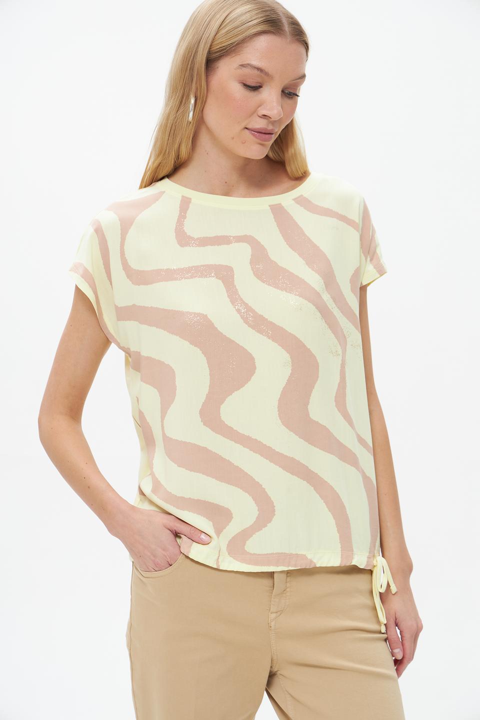 Блуза Betty and Co с волнистым принтом