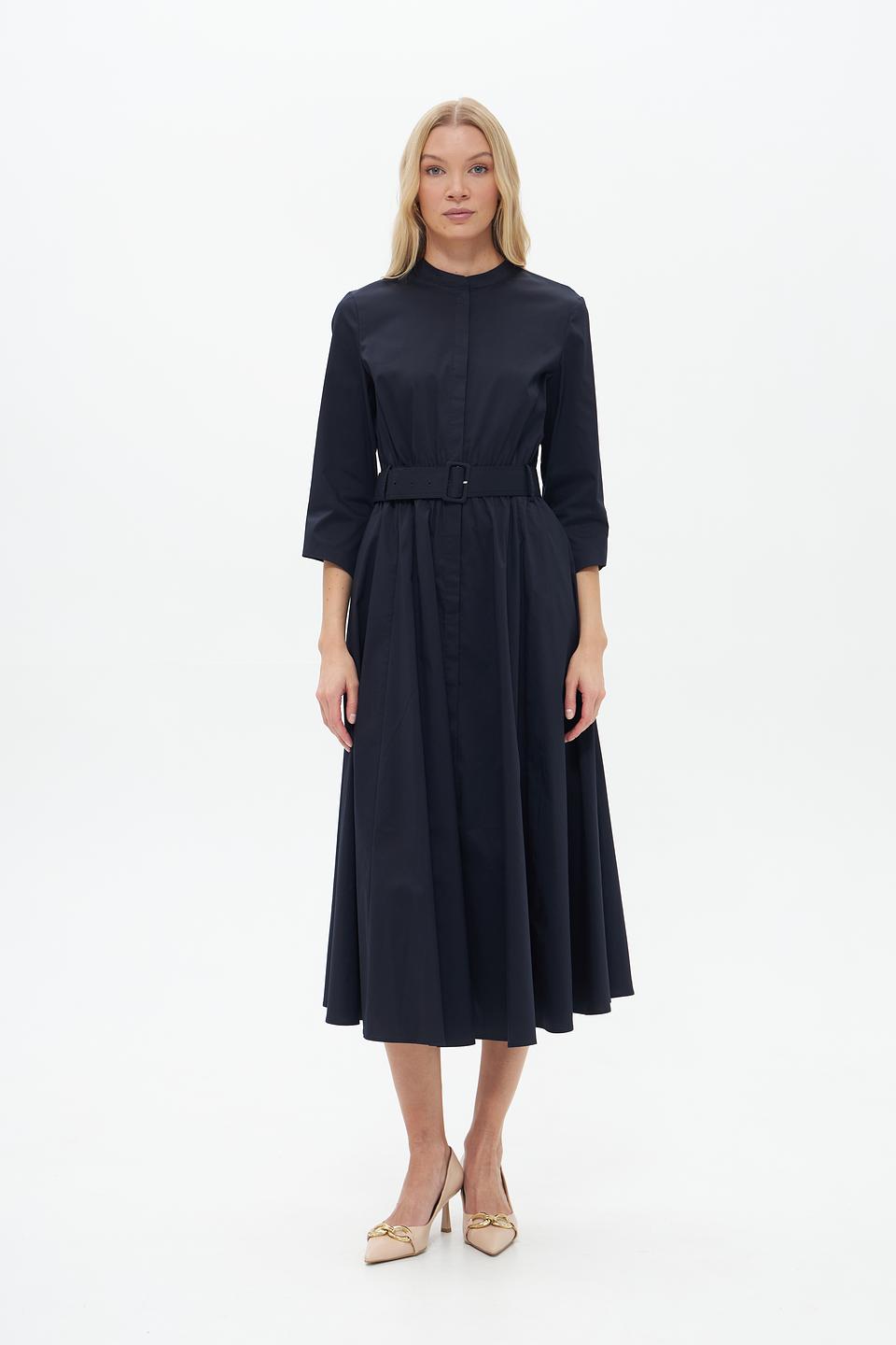 Платье Catnoir приталенное тёмно-синее