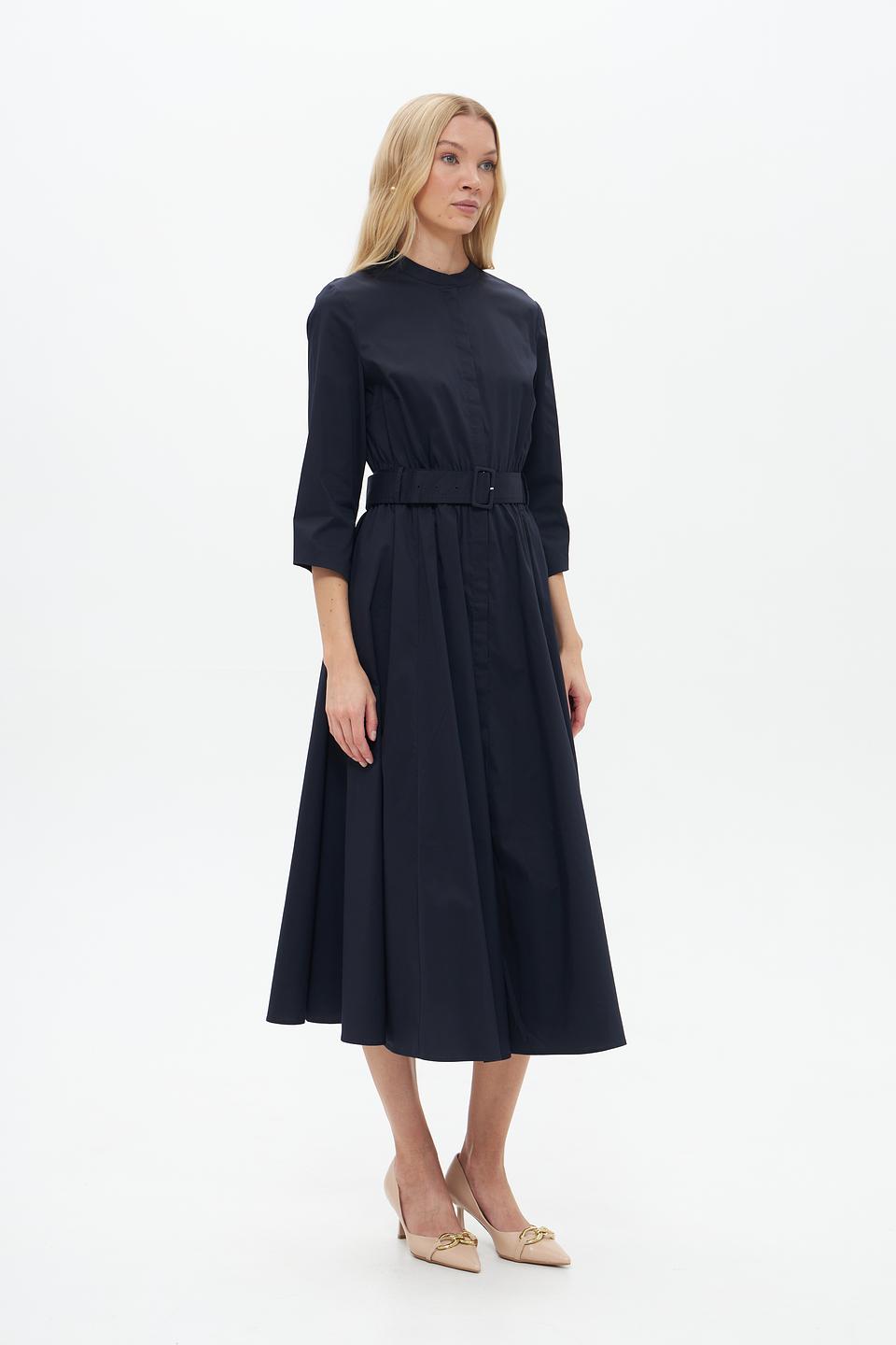 Платье Catnoir приталенное тёмно-синее