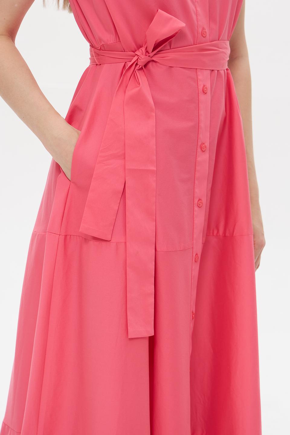 Платье Catnoir приталенное коралловое