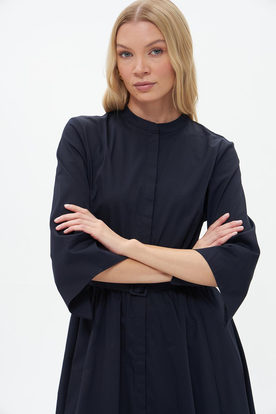 Платье Catnoir приталенное тёмно-синее