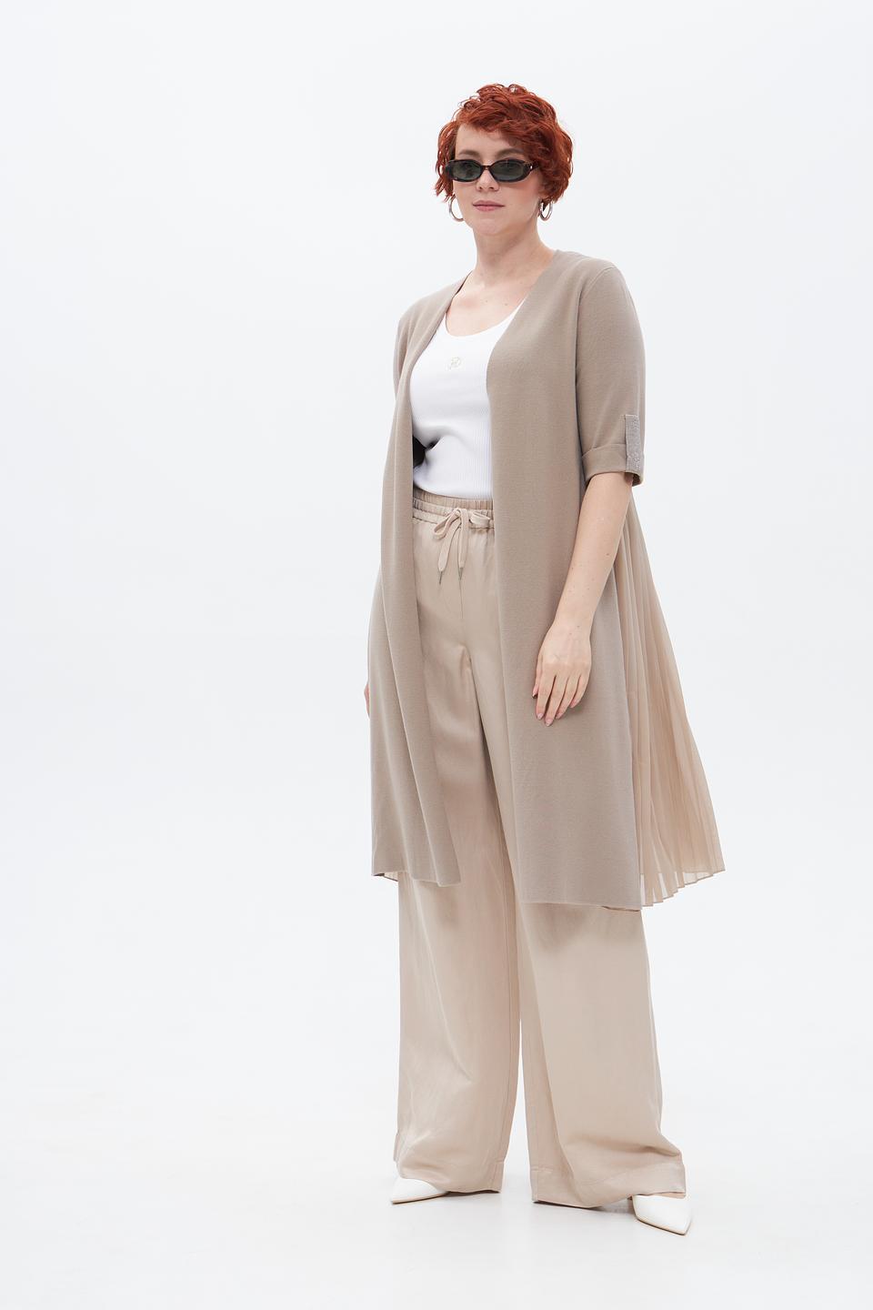 Жакет Tuzzi с плиссировкой бежевый