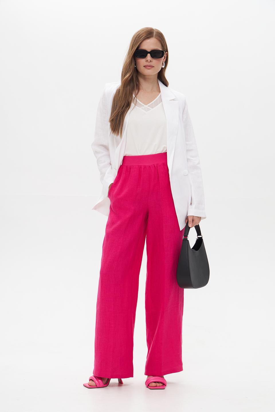 Брюки палаццо Electra style фуксия