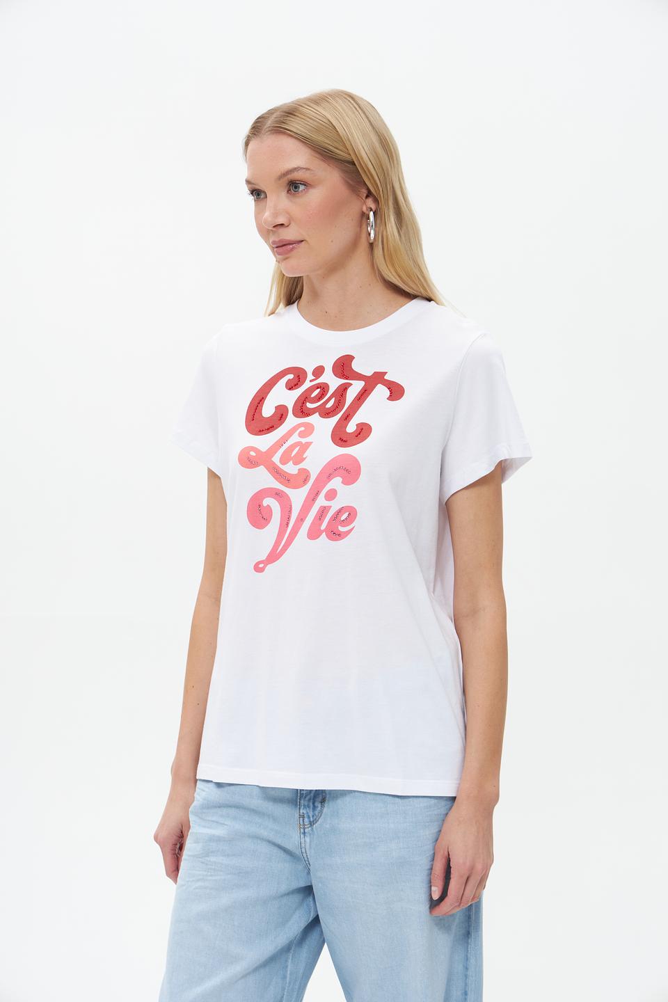 Футболка Catnoir с принтом «C’est La Vie»