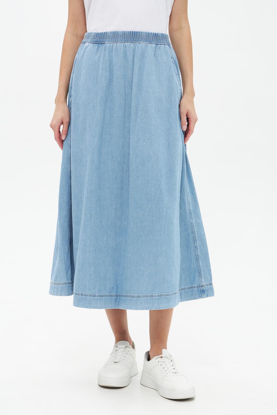 Юбка Paddocks деним светло-голубая