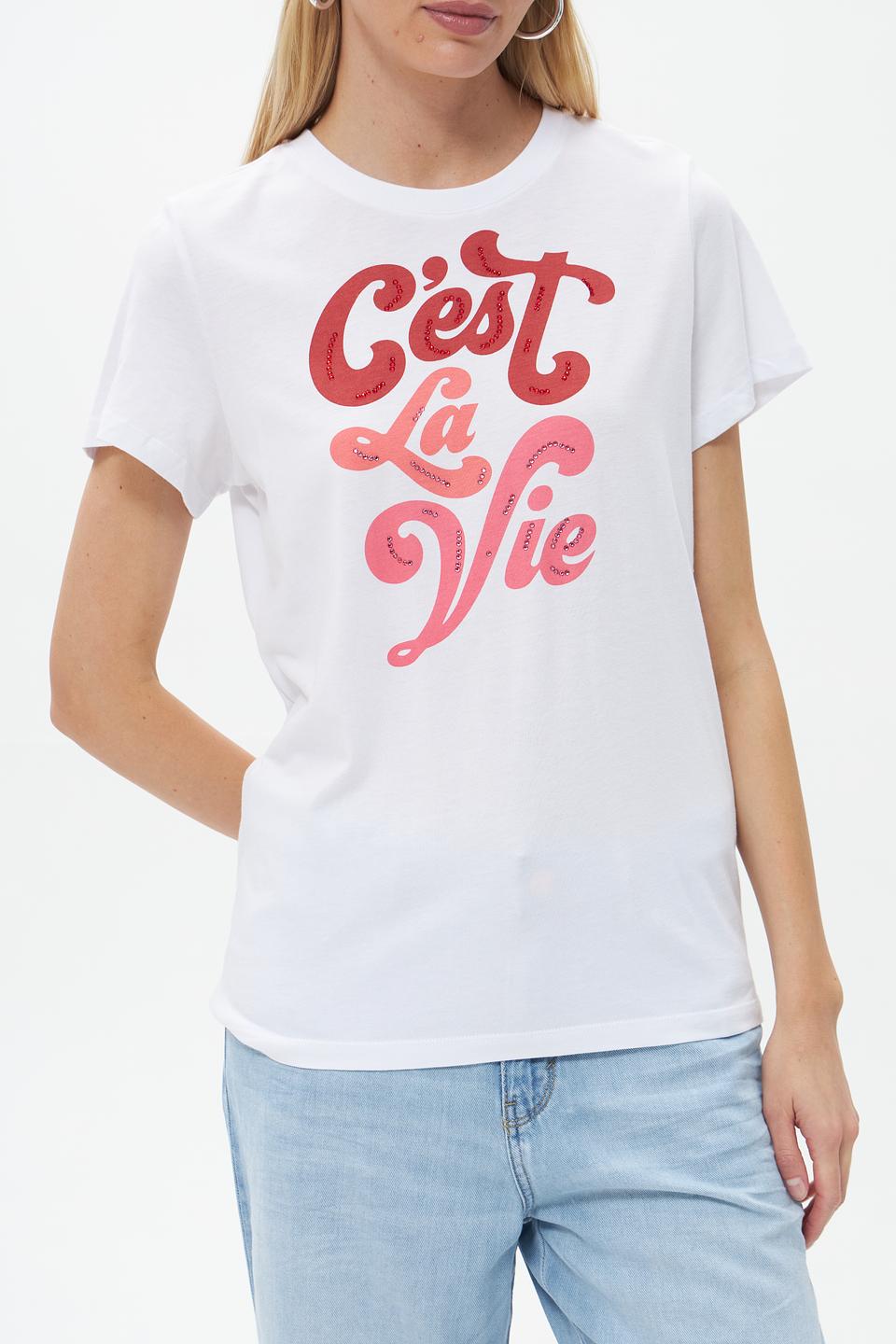 Футболка Catnoir с принтом «C’est La Vie»