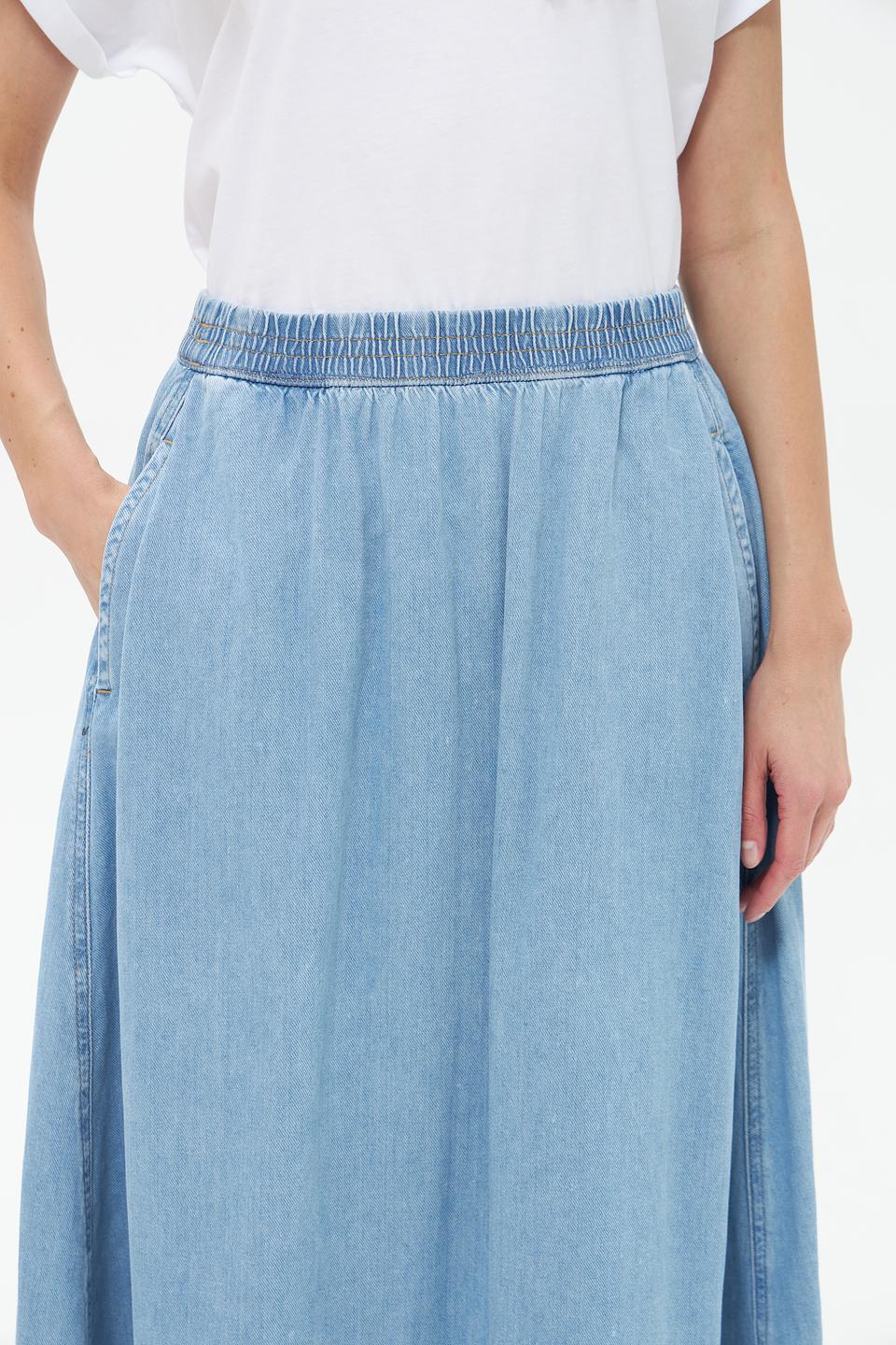 Юбка Paddocks деним светло-голубая